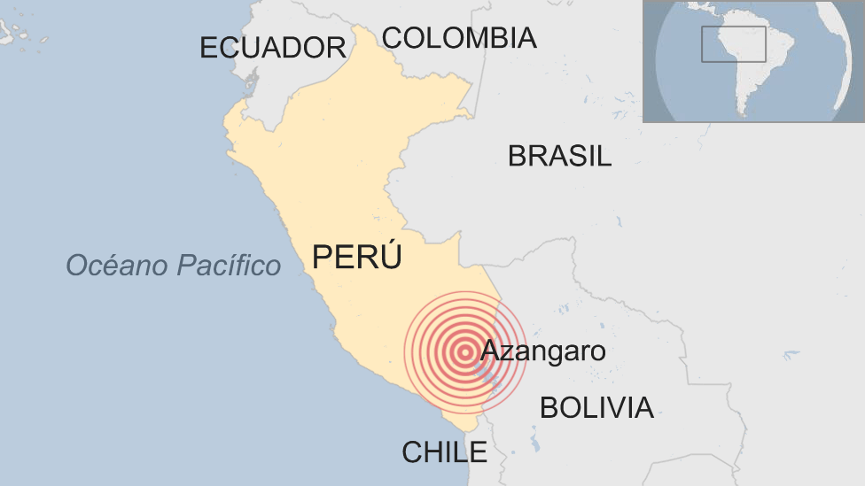 Reportan fuerte sismo en el sur de Perú Reportan fuerte sismo en el sur de Perú