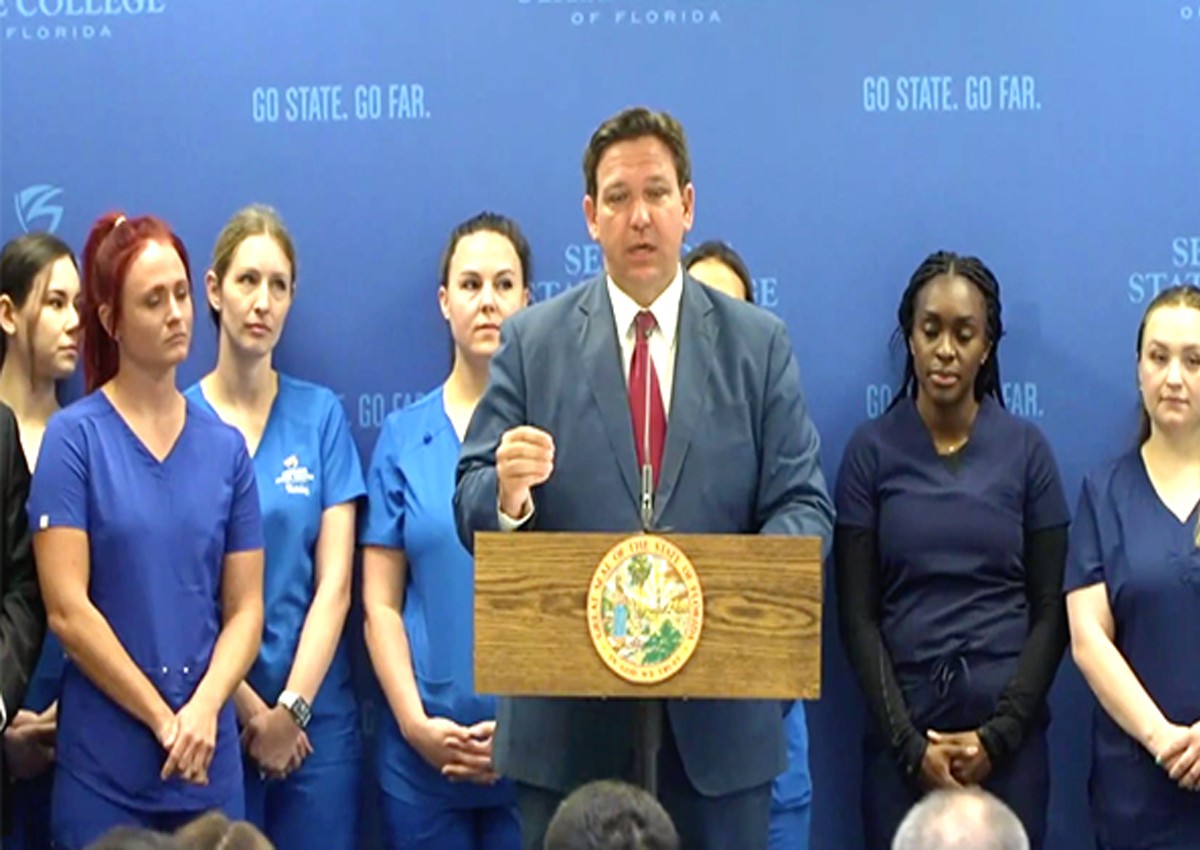 DeSantis anuncia apoyo de 5 millones para capacitación de enfermeras