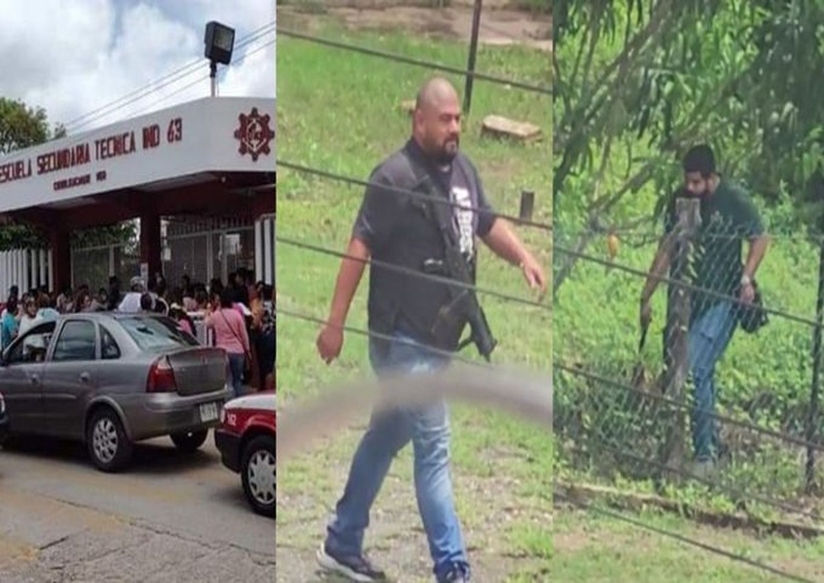Ladrones que huían de la policía siembran el pánico al entrar armados a una escuela en Veracruz Ladrones que huían de la policía siembran el pánico al entrar armados a una escuela en Veracruz
