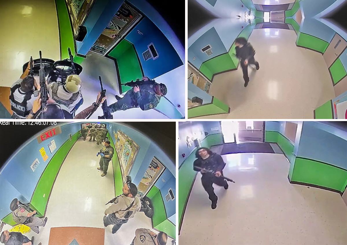Video de vigilancia muestra parte de las escalofriantes imágenes de la masacre en la escuela de Uvalde Texas