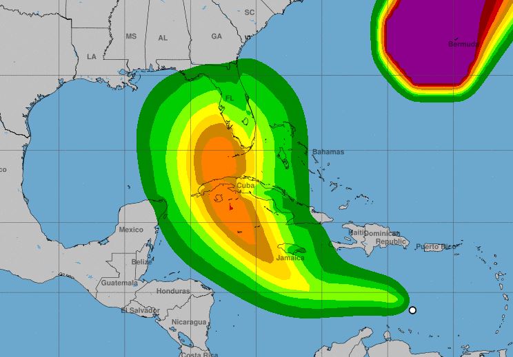 Se forma la depresión tropical 9 en el Caribe: el sur de Florida y Cuba en el cono de trayectoria Se forma la depresión tropical 9 en el Caribe: el sur de Florida y Cuba en el cono de trayectoria
