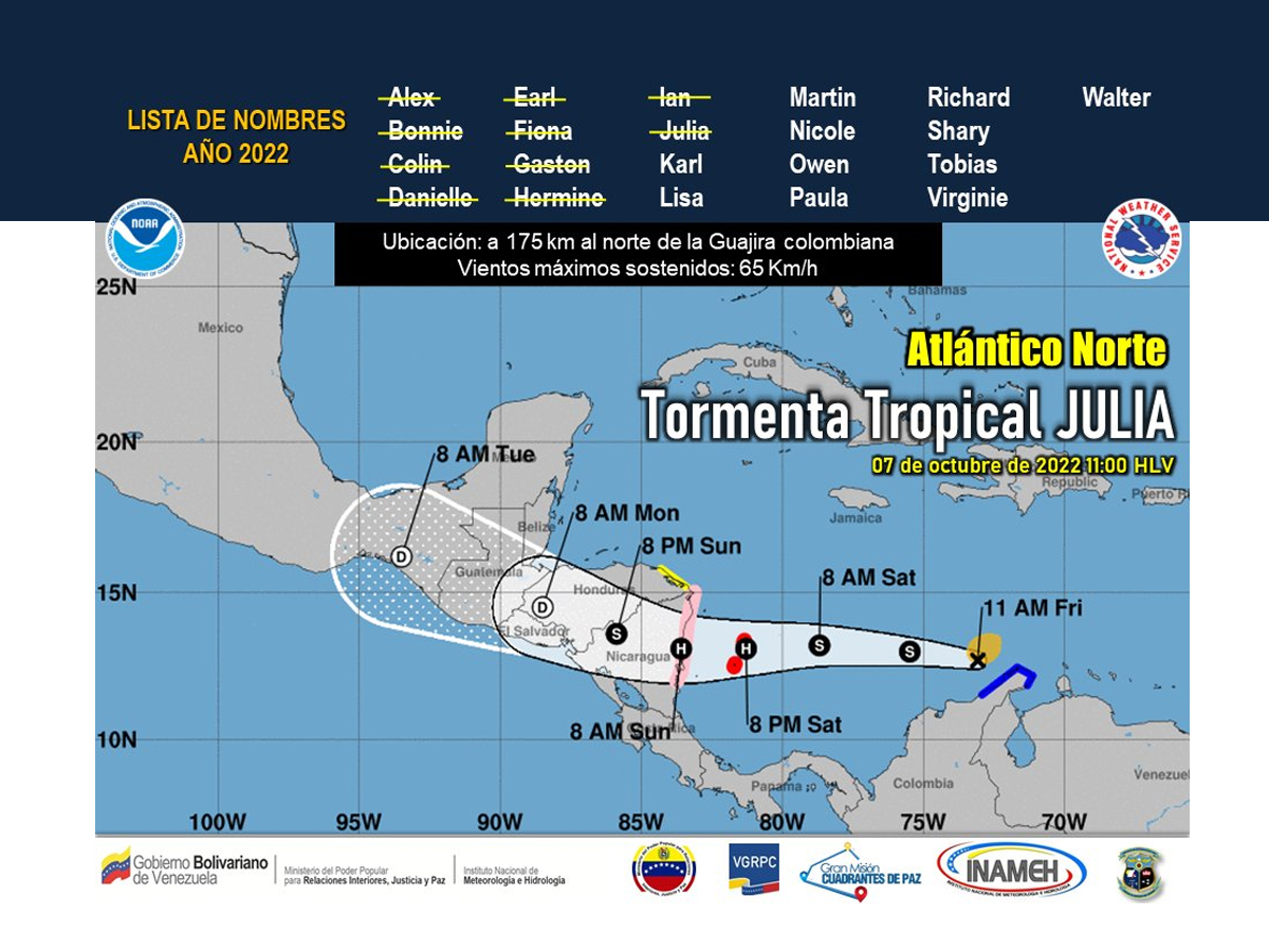 En alerta Caribe y Centroamérica ante paso de tormenta tropical En alerta Caribe y Centroamérica ante paso de tormenta tropical