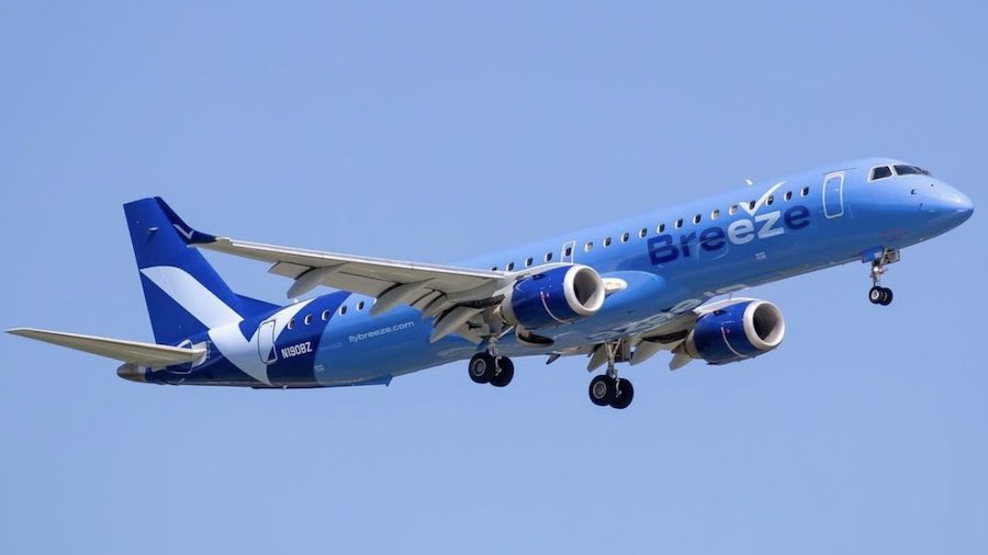 Breeze Airways celebra su nueva ruta desde JAX a Nueva York