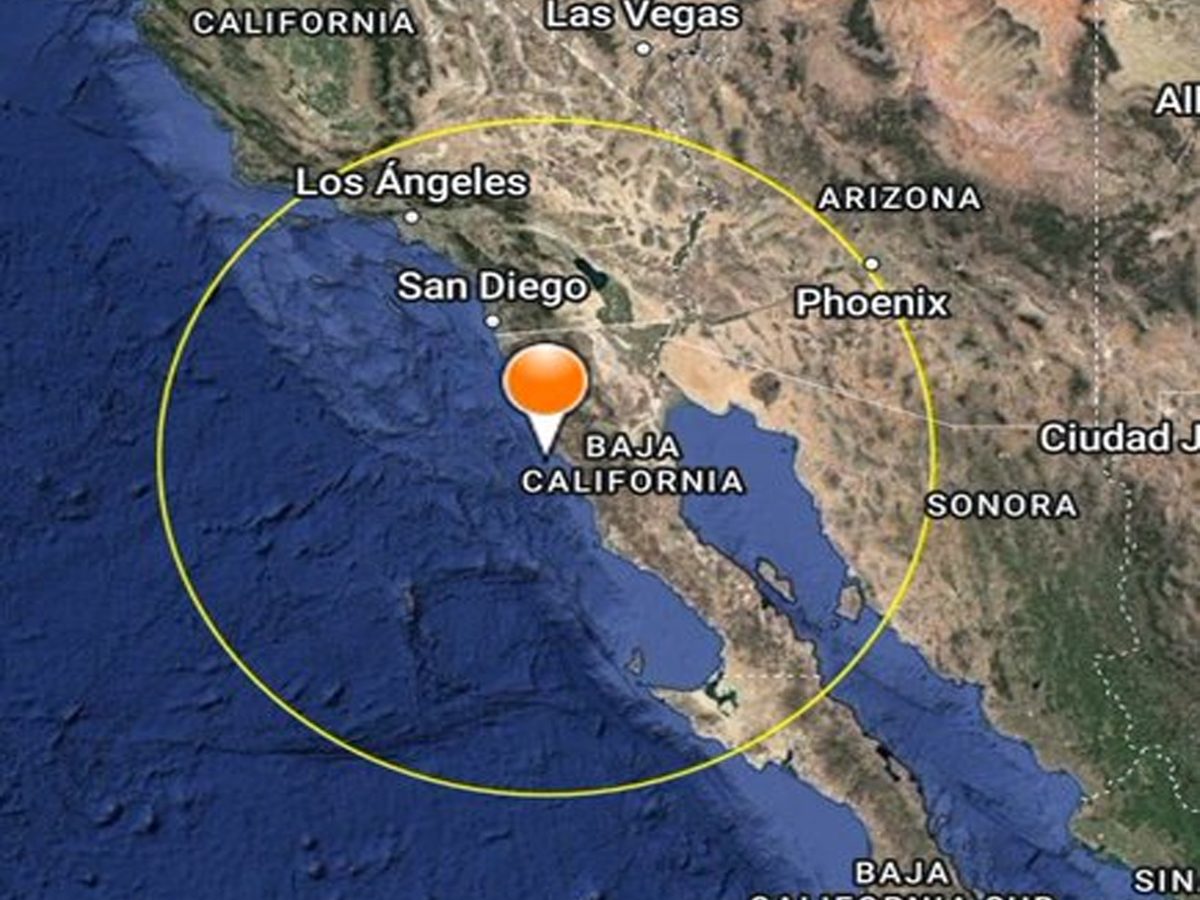 Reportan sismo de magnitud 6.2 en Baja California, México Reportan sismo de magnitud 6.2 en Baja California, México