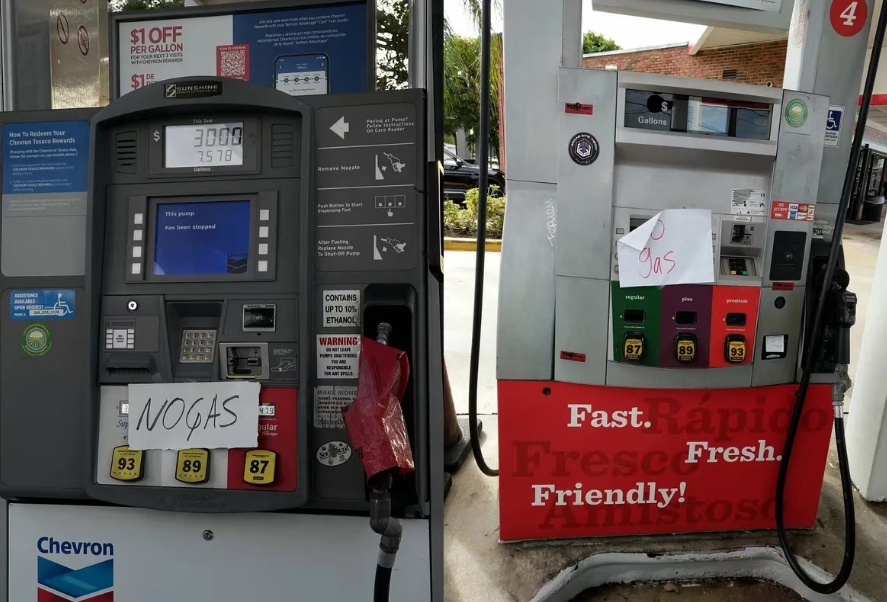 Distribuyen 500 mil galones de gasolina ante la escasez en el sureste del estado de Florida. Distribuyen 500 mil galones de gasolina ante la escasez en el sureste del estado de Florida.