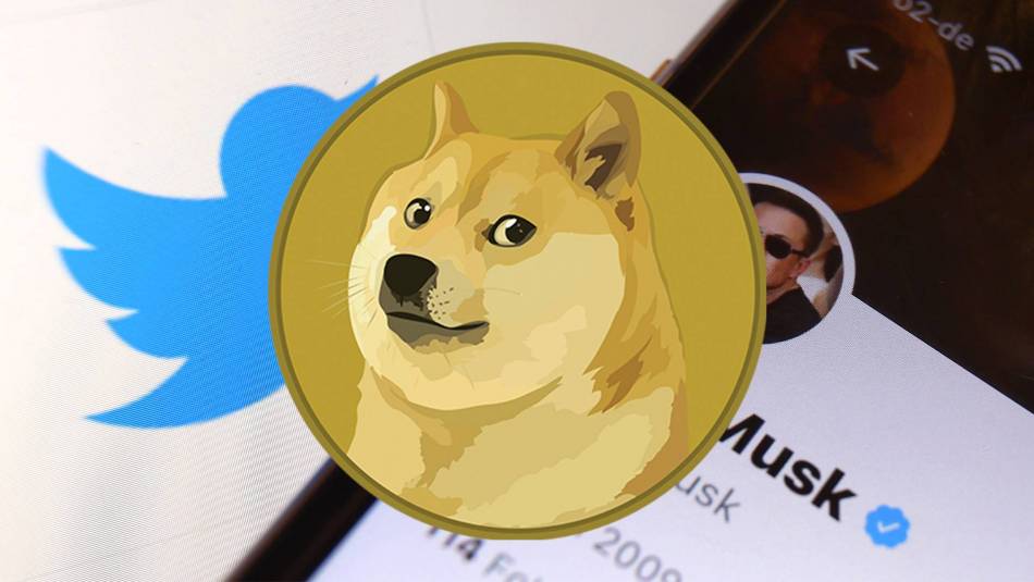 Elon Musk sustituye el logo del pájaro de Twitter por la cara del perro de Dogecoin 