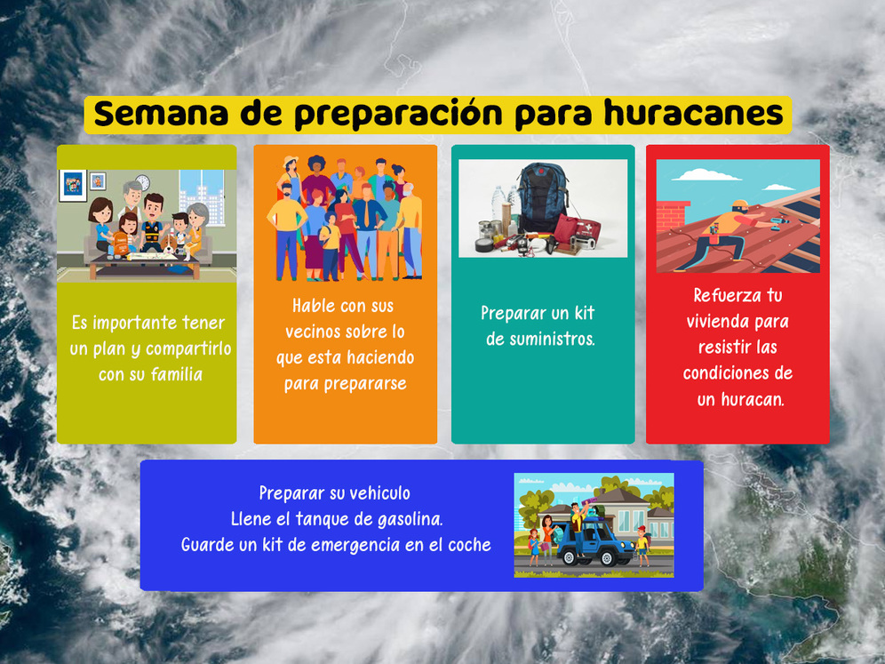 Semana de preparación para huracanes!! Del 5 al 11 de mayo Semana de preparación para huracanes!! Del 5 al 11 de mayo