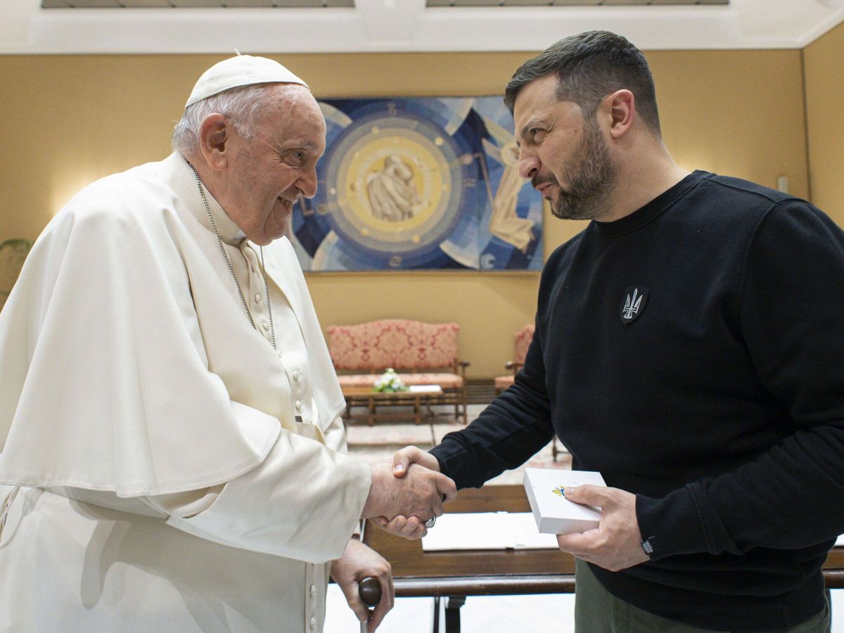 El Papa Francisco recibió al presidente de Ucrania Volodimir Zelenski en el Vaticano El Papa Francisco recibió al presidente de Ucrania Volodimir Zelenski en el Vaticano