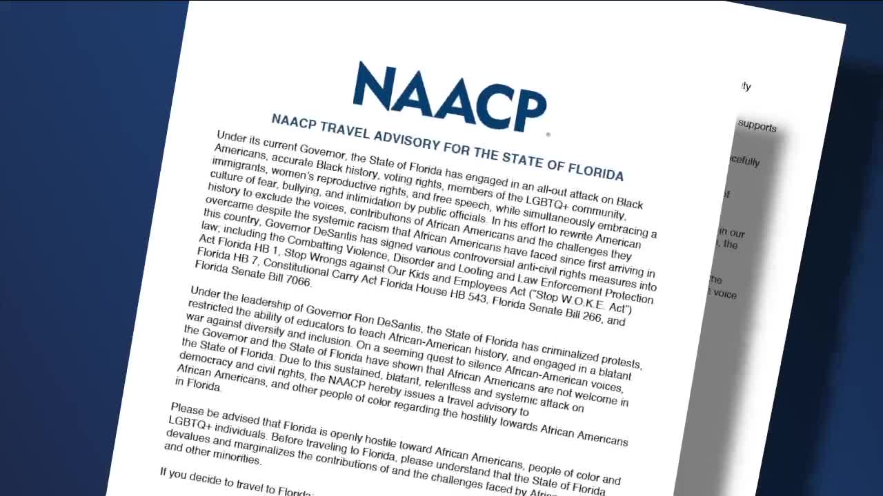 NAACP emite alerta de viaje al considerar a “Florida un estado que margina a minorías y gente de color”