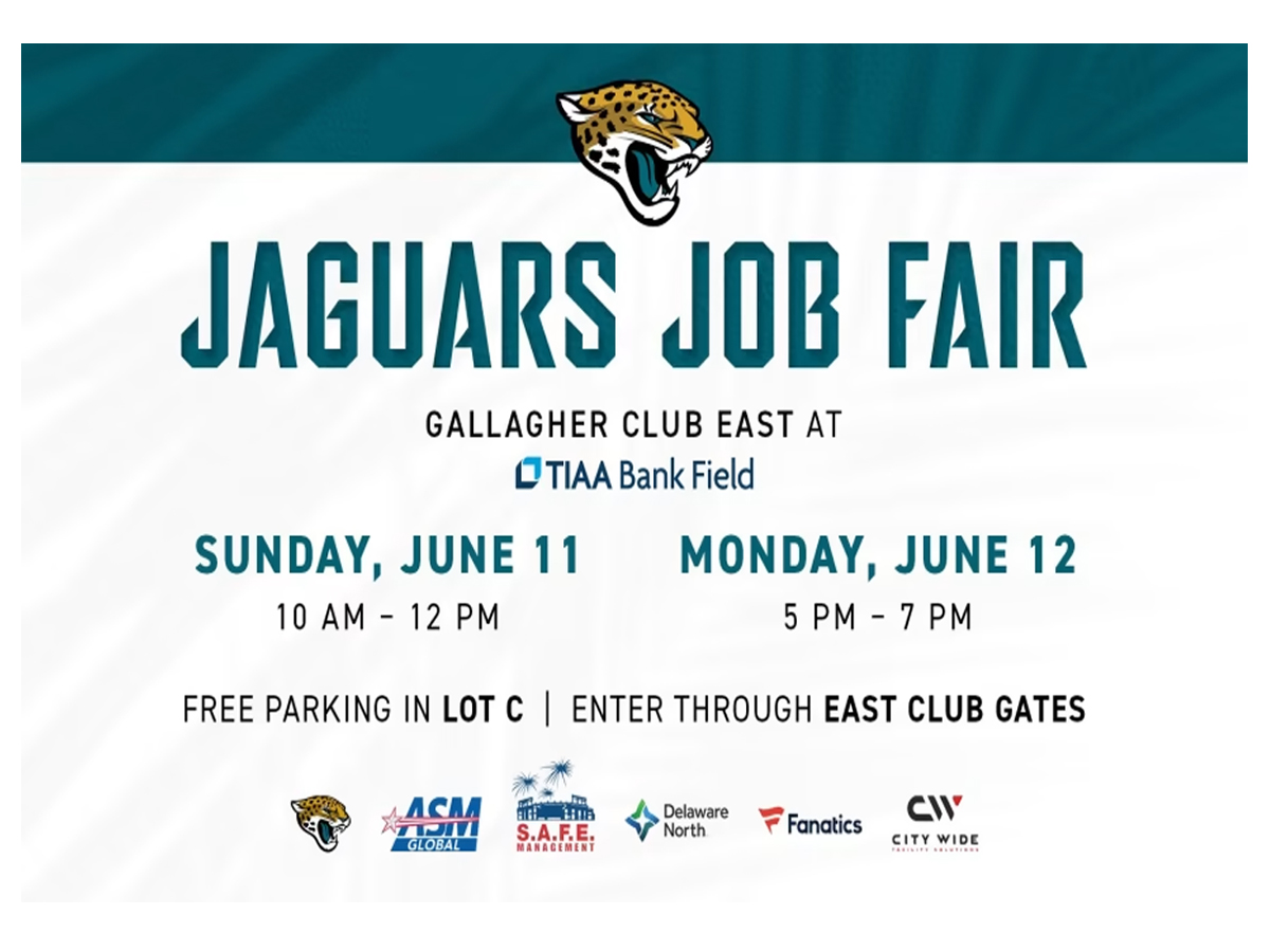 Los Jaguars organizarán una feria de trabajo de 2 días en TIAA Bank Field Los Jaguars organizarán una feria de trabajo de 2 días en TIAA Bank Field