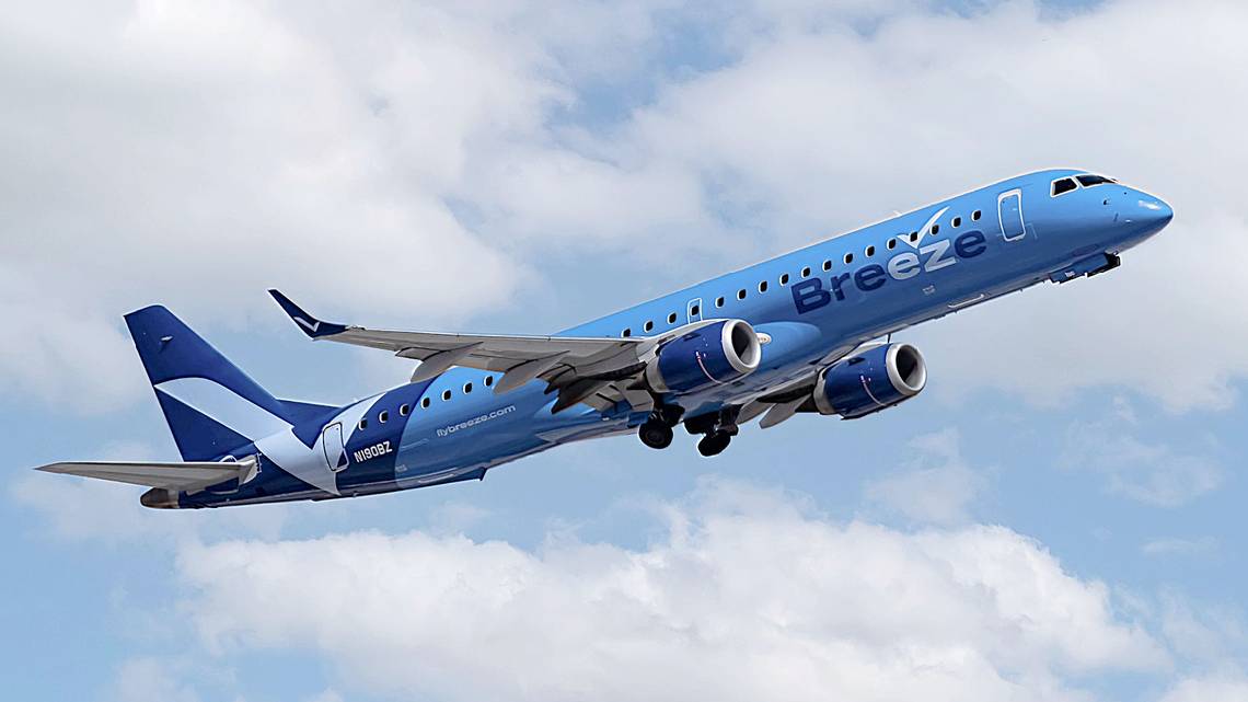 La aerolínea Breeze Airways brinda tarifas bajas con la promoción «Estíralo» con siete rutas desde Jacksonville