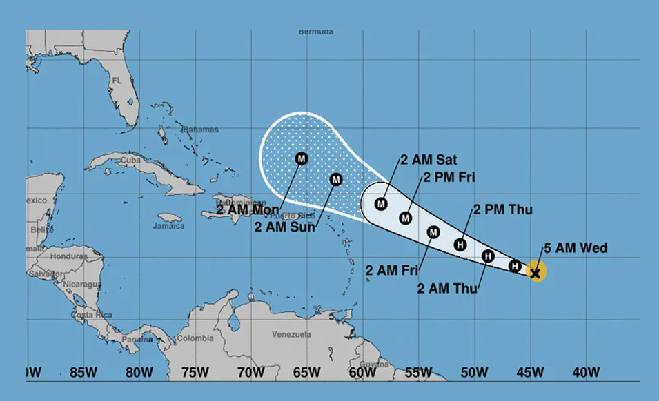 La tormenta tropical Lee se forma en el Atlántico y amenaza con llegar al Caribe como un poderoso huracán