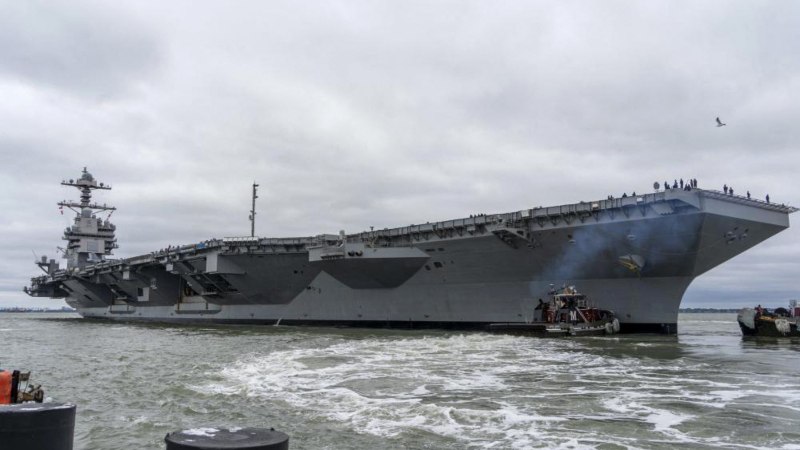 EEUU envía el portaaviones USS Gerald R. Ford a la zona del Mediterráneo oriental en apoyo a Israel