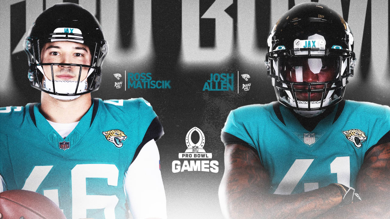 Los jugadores de Jacksonville Jaguars OLB Josh Allen y LS Ross Matiscok participaran en los Pro Bowl Games 2024 Los jugadores de Jacksonville Jaguars OLB Josh Allen y LS Ross Matiscok participaran en los Pro Bowl Games 2024