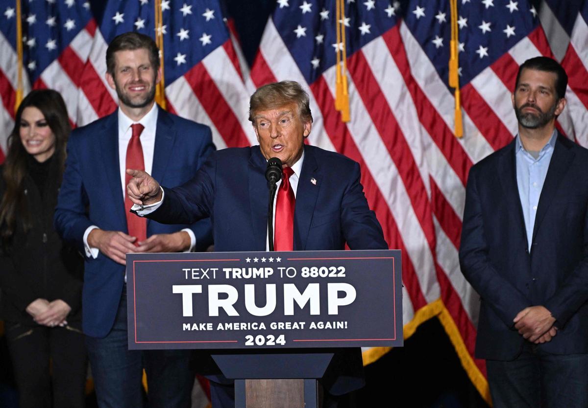 Trump gana con el 51,1% los caucus de Lowa. DeSantis logra el segundo lugar Trump gana con el 51,1% los caucus de Lowa. DeSantis logra el segundo lugar