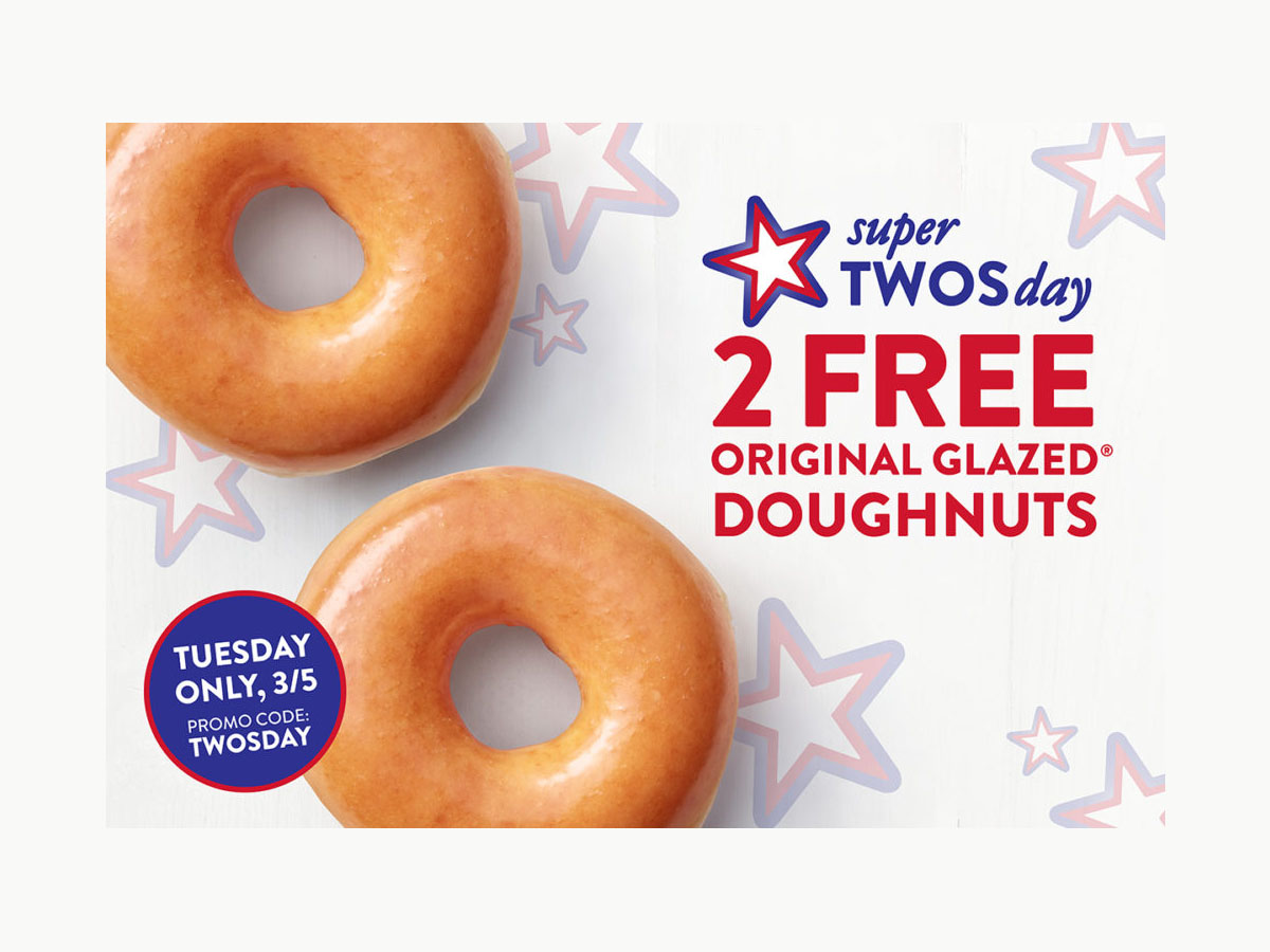 Krispy Kreme ofrecerá donas gratis el “Súper Martes” 5 de marzo Krispy Kreme ofrecerá donas gratis el “Súper Martes” 5 de marzo