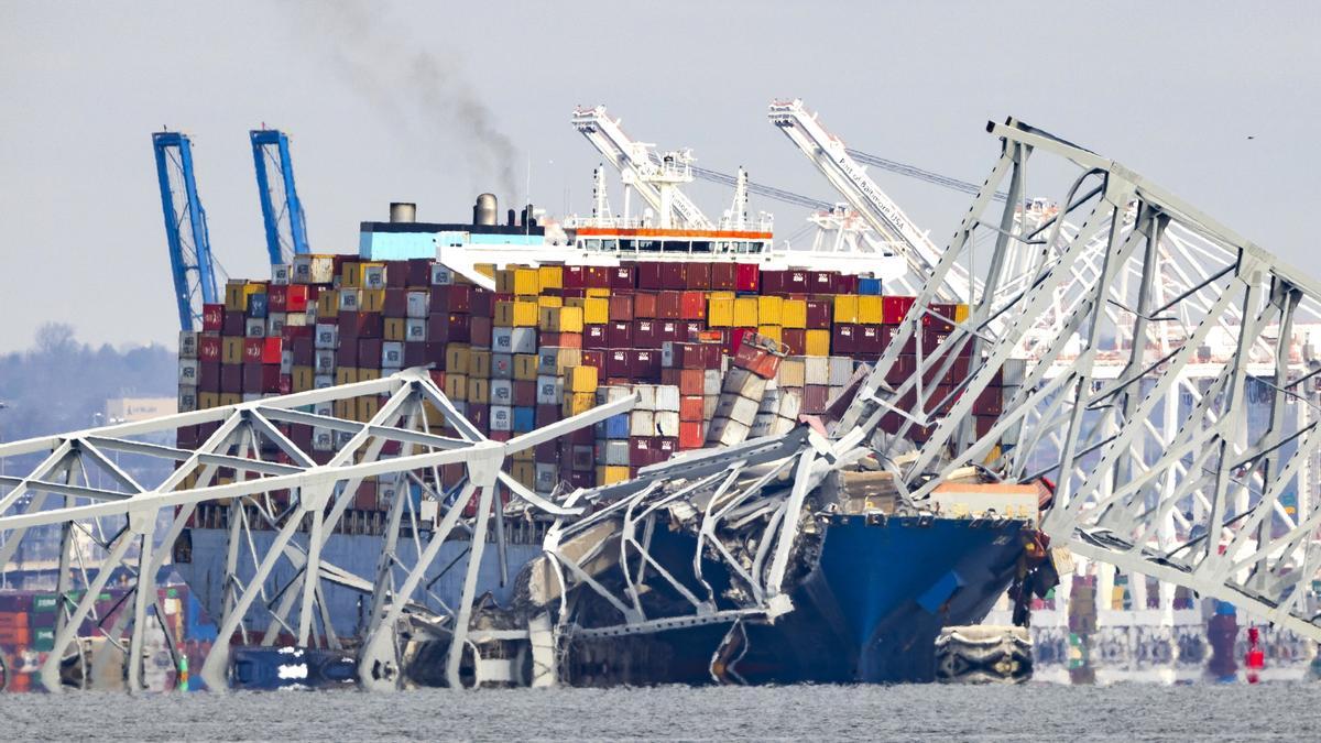 Posponen demolición del tramo del puente colapsado en Baltimore por mal clima