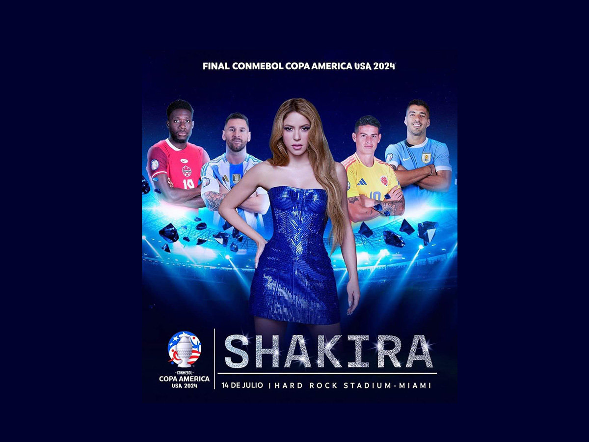 Shakira cantará en la final de la Copa América 2024 Shakira cantará en la final de la Copa América 2024