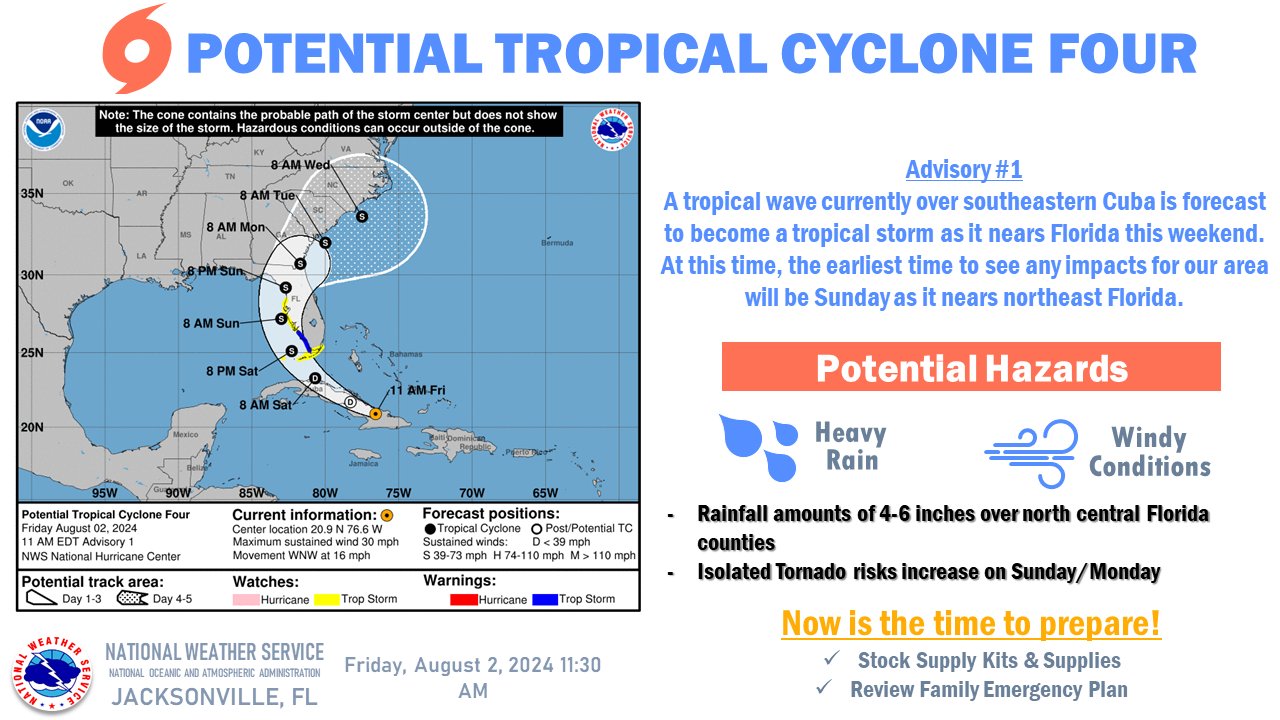 El gobernador DeSantis declara el estado de emergencia en 54 condados de Florida ante la onda tropical ‘Invest 97L’