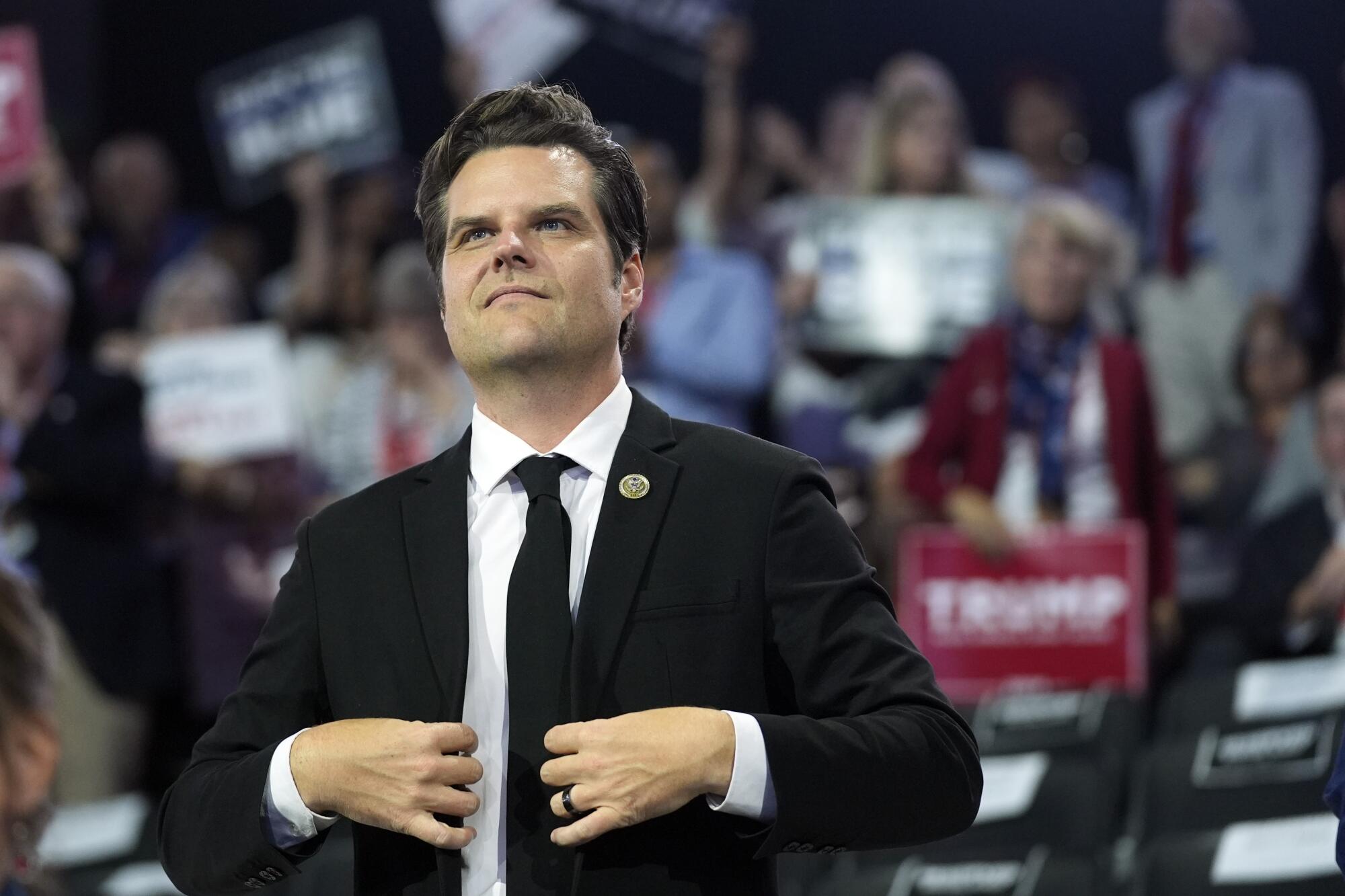 Matt Gaetz declina su recién designación como secretario de Justicia Matt Gaetz declina su recién designación como secretario de Justicia