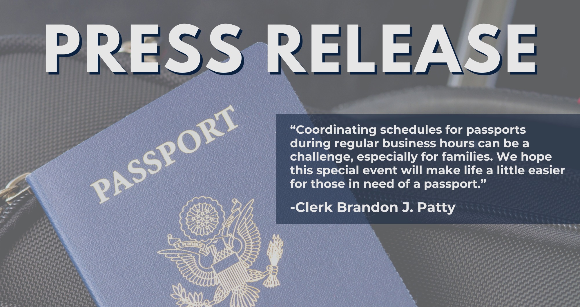 Funcionarios de St. Augustine realizaran un evento especial de Pasaporte el sábado 1 de marzo Funcionarios de St. Augustine realizaran un evento especial de Pasaporte el sábado 1 de marzo
