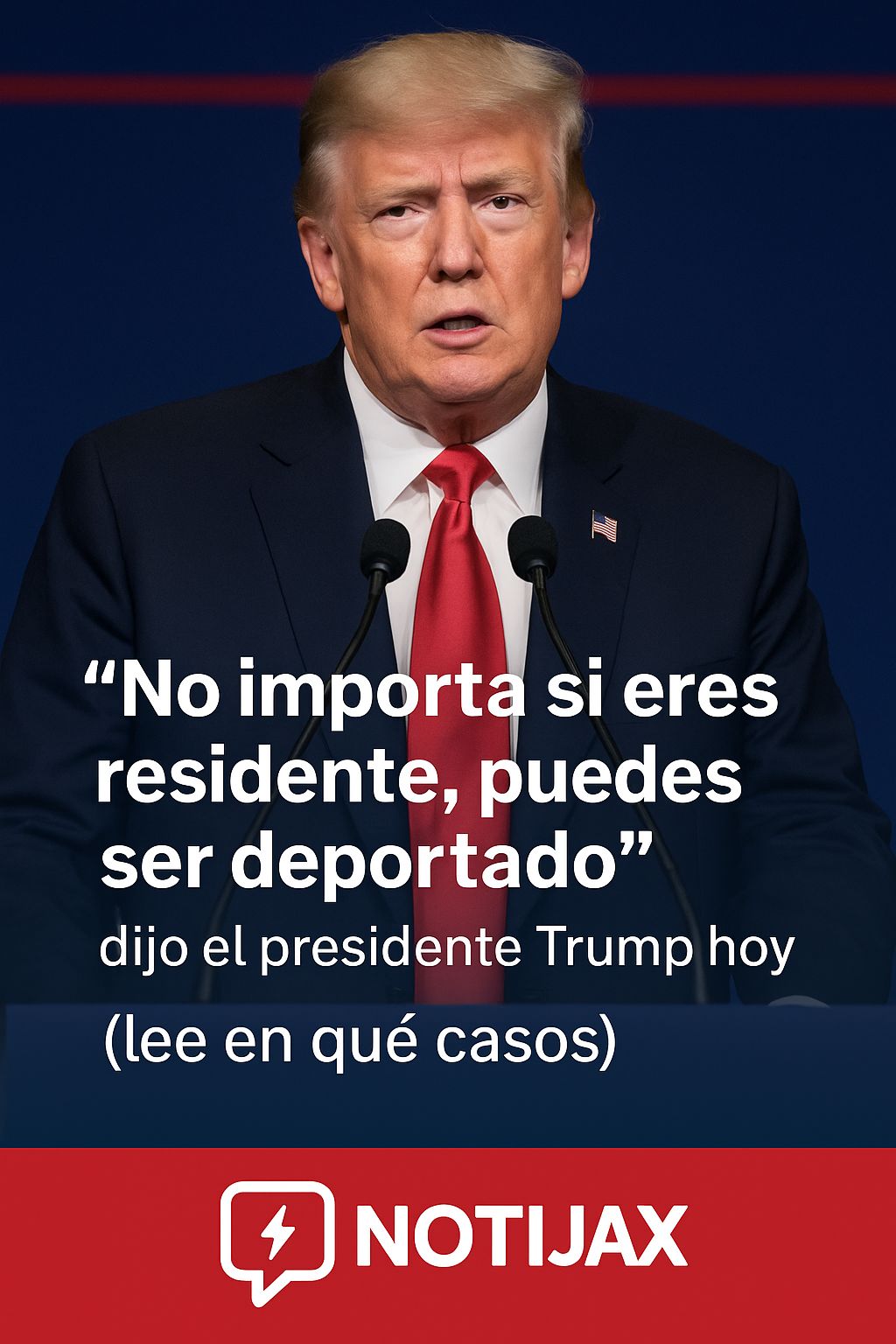 No importa si eres residente, puedes ser deportado”: Trump advierte hoy No importa si eres residente, puedes ser deportado”: Trump advierte hoy