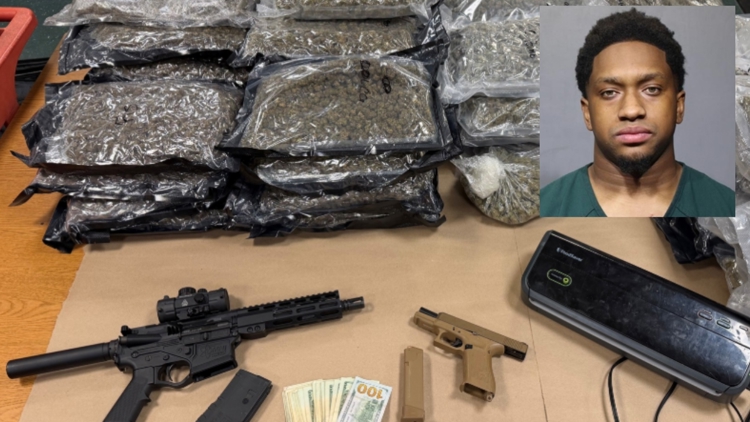 Casi 70 libras de marihuana incautadas en una redada en Jacksonville, dice la policía