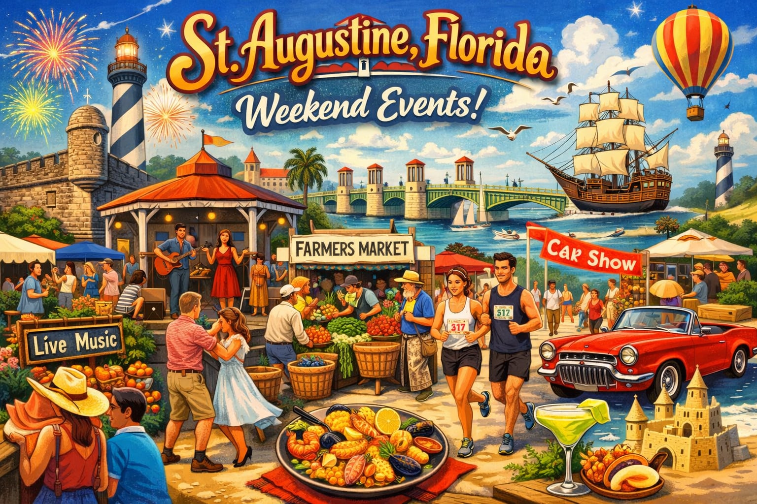 EVENTOS DE FIN DE SEMANA 13-15 de marzo en St. Augustine, Florida
