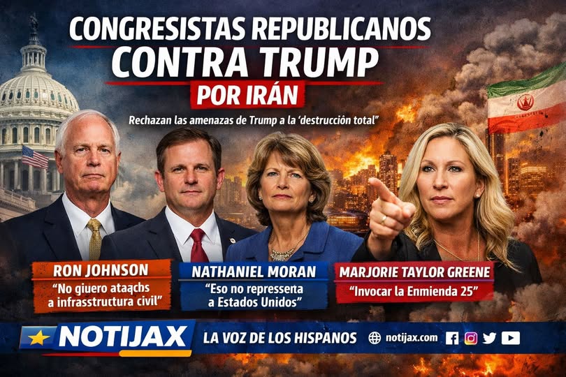 CONGRESISTAS REPUBLICANOS SE DESMARCAN DE TRUMP POR DECLARACIONES SOBRE IRÁN CONGRESISTAS REPUBLICANOS SE DESMARCAN DE TRUMP POR DECLARACIONES SOBRE IRÁN