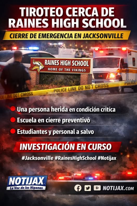 TIROTEO CERCA DE RAINES HIGH SCHOOL PROVOCA CIERRE DE EMERGENCIA 🚨