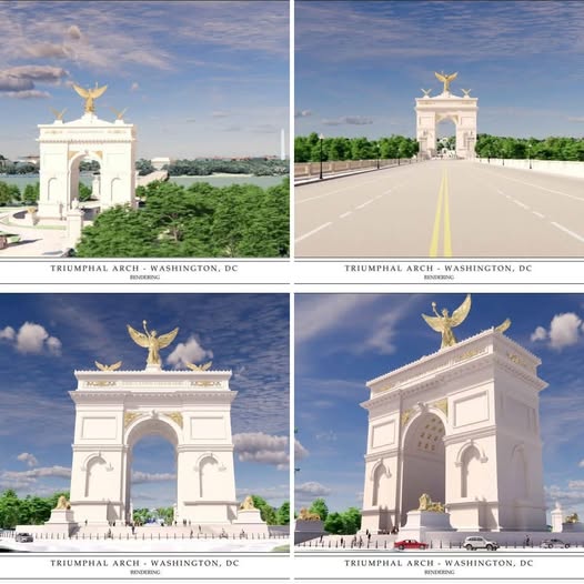 TRUMP PROPONE UN ARCO GIGANTE QUE SUPERARÍA AL MEMORIAL DE LINCOLN