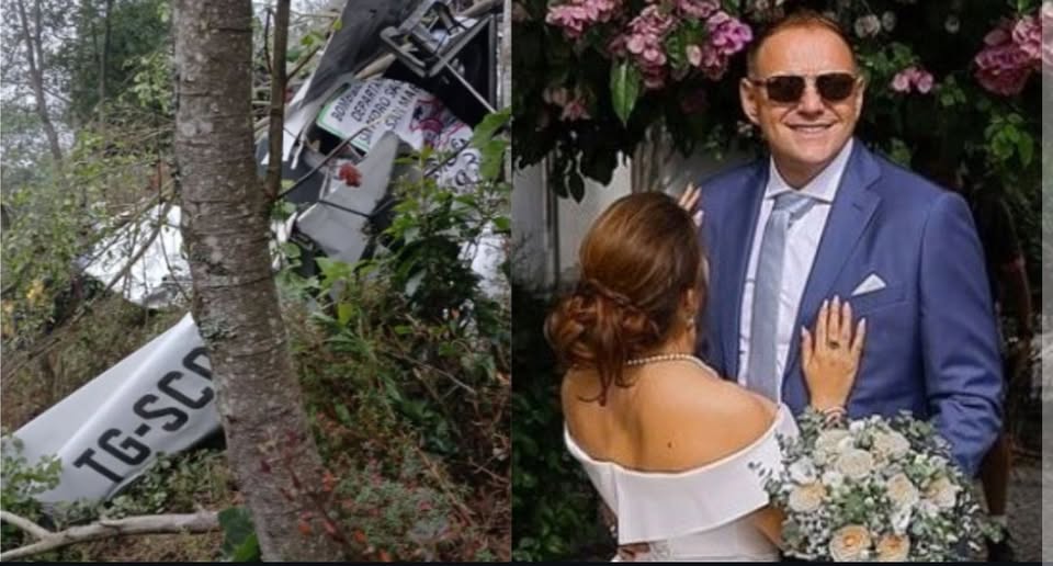 RAGEDIA AÉREA EN GUATEMALA: MUEREN EMPRESARIO, ESPOSA EMBARAZADA Y EXFUTBOLISTA EN ACCIDENTE