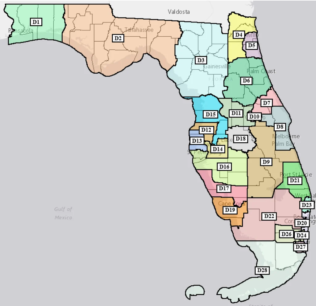 Grupos de Jacksonville condenan la redistribución de distritos propuesta por el Congreso de Florida