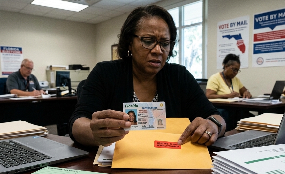 NUEVAS LICENCIAS EN FLORIDA ESTÁN GENERANDO PROBLEMAS PARA VOTAR POR CORREO NUEVAS LICENCIAS EN FLORIDA ESTÁN GENERANDO PROBLEMAS PARA VOTAR POR CORREO