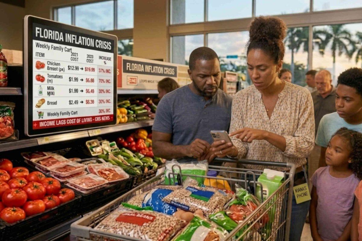NUEVO ESTUDIO REVELA QUE LA INFLACIÓN DE ALIMENTOS ESTÁ ASFIXIANDO A FAMILIAS EN FLORIDA