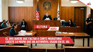 DHS PROPONE MULTA HISTÓRICA DE ,000 PARA INMIGRANTES CON ORDEN DE DEPORTACIÓN TRAS FALTAR A CORTE: BUSCAN FINANCIAR