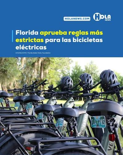 NOTIJAX | DeSantis veta nuevas reglas para bicicletas eléctricas en Florida