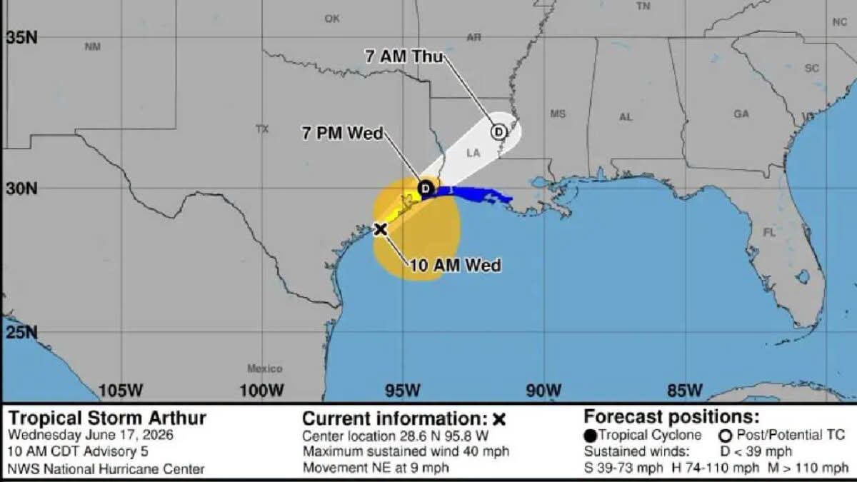 SE FORMA LA TORMENTA TROPICAL ARTHUR: PRIMER SISTEMA DE LA TEMPORADA DEL ATLÁNTICO NO REPRESENTA AMENAZA PARA EL NORESTE DE FLORIDA