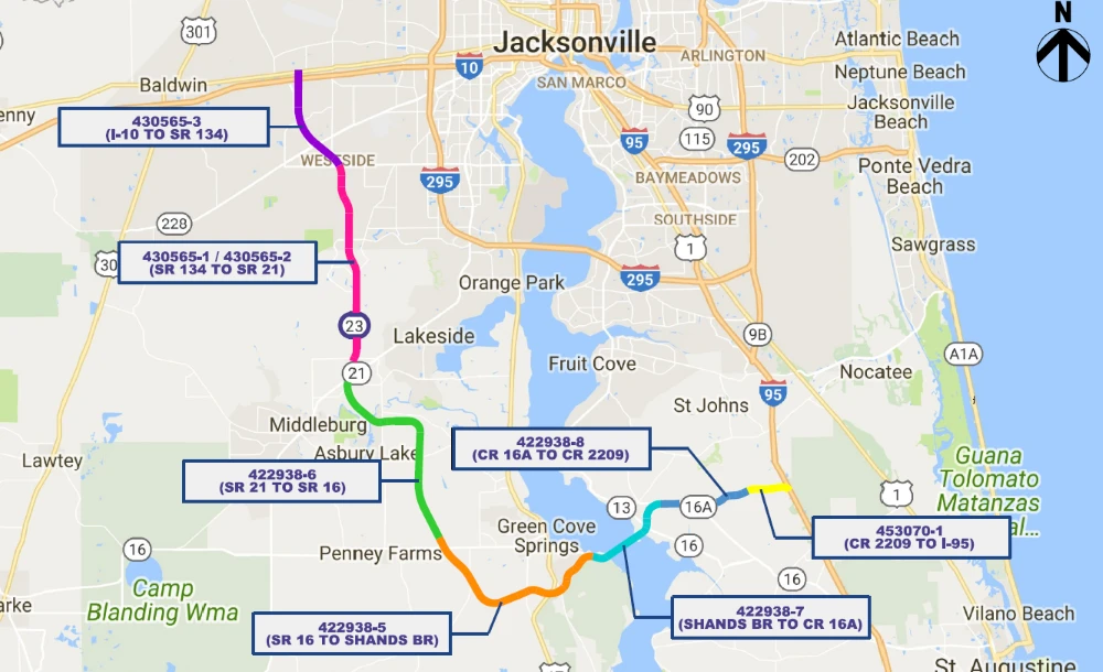 El próximo segmento de First Coast Expressway se abrirá el lunes en el condado de Clay