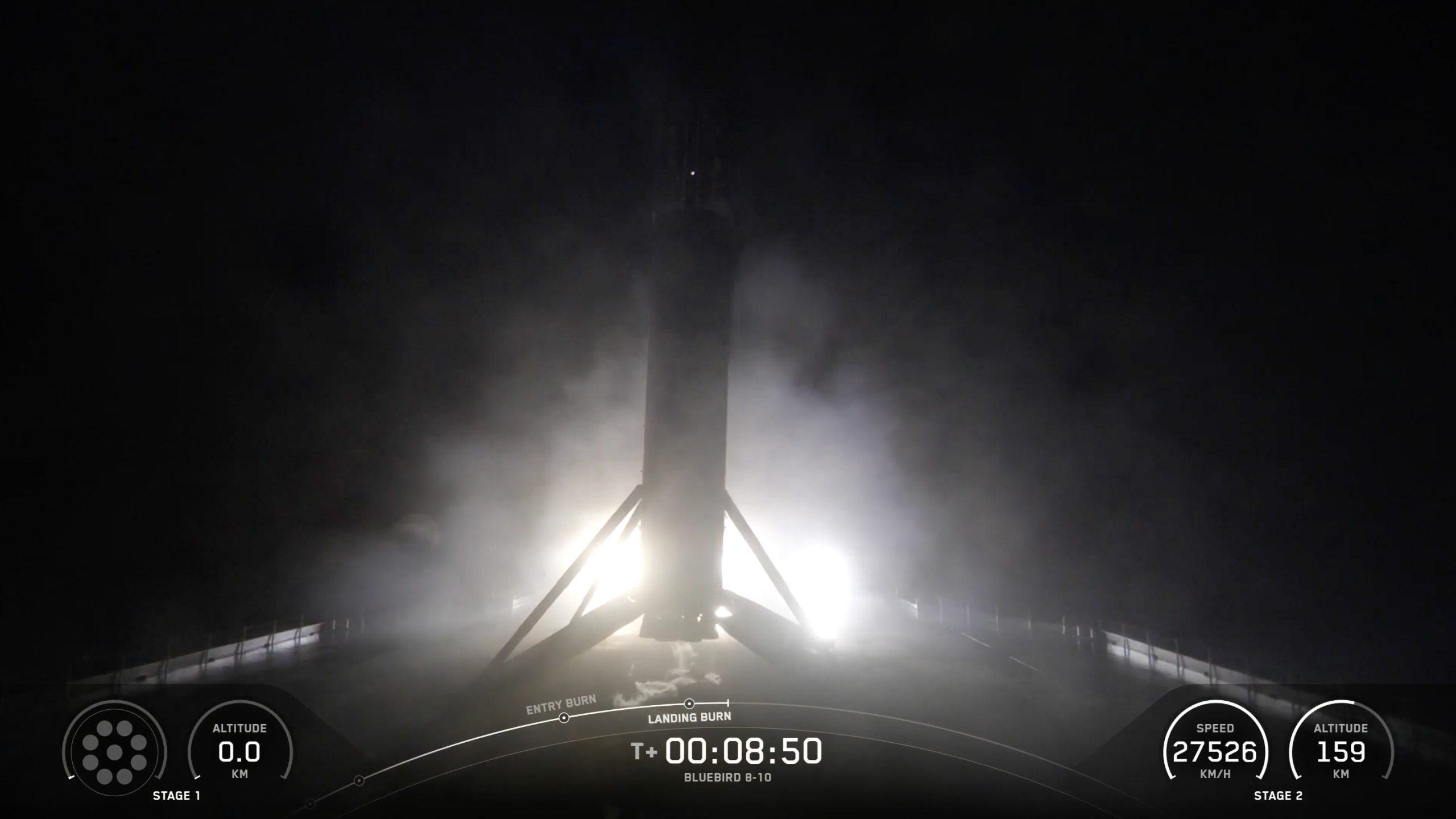 SPACEX HACE HISTORIA DESDE LA COSTA ESPACIAL CON EL LANZAMIENTO DE TRES SATÉLITES GIGANTES «DIRECT-TO-CELL» 