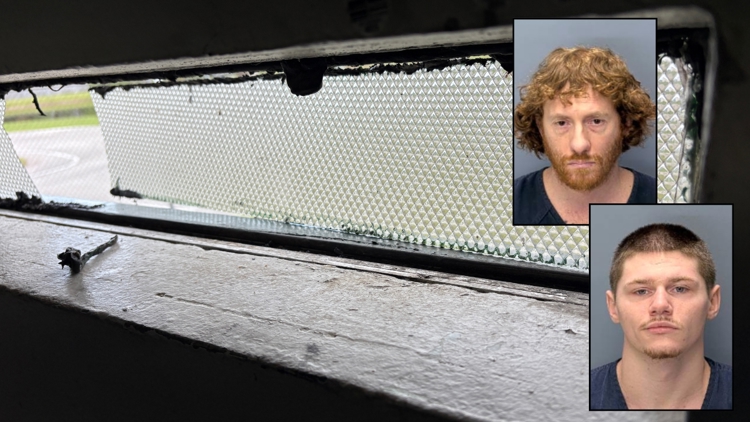 El supuesto plan de escape de los compañeros de celda de la cárcel del condado de St. Johns descubierto durante una búsqueda