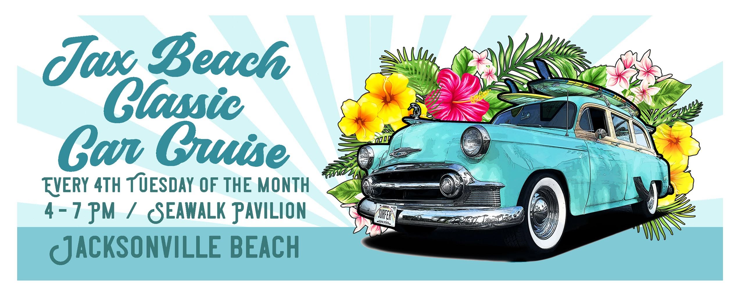 EVENTO EN LA PLAYA: DISFRUTA DEL «CLASSIC CAR CRUISE» EN JAX BEACH