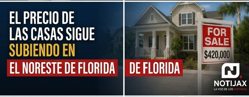 EL PRECIO DE LAS CASAS SIGUE SUBIENDO EN EL NORESTE DE FLORIDA