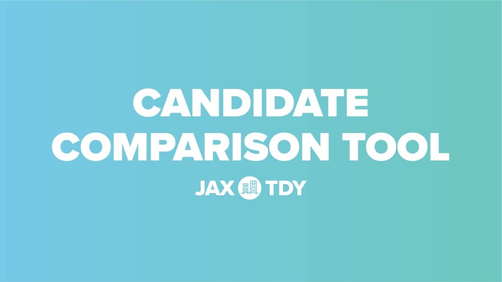 Comparar candidatos del condado de Duval | AGO. 18 GUÍA PARA EL VOTANTE