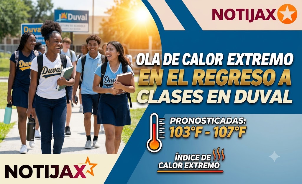 PRIMER DÍA DE CLASES EN DUVAL LLEGA CON CALOR EXTREMO