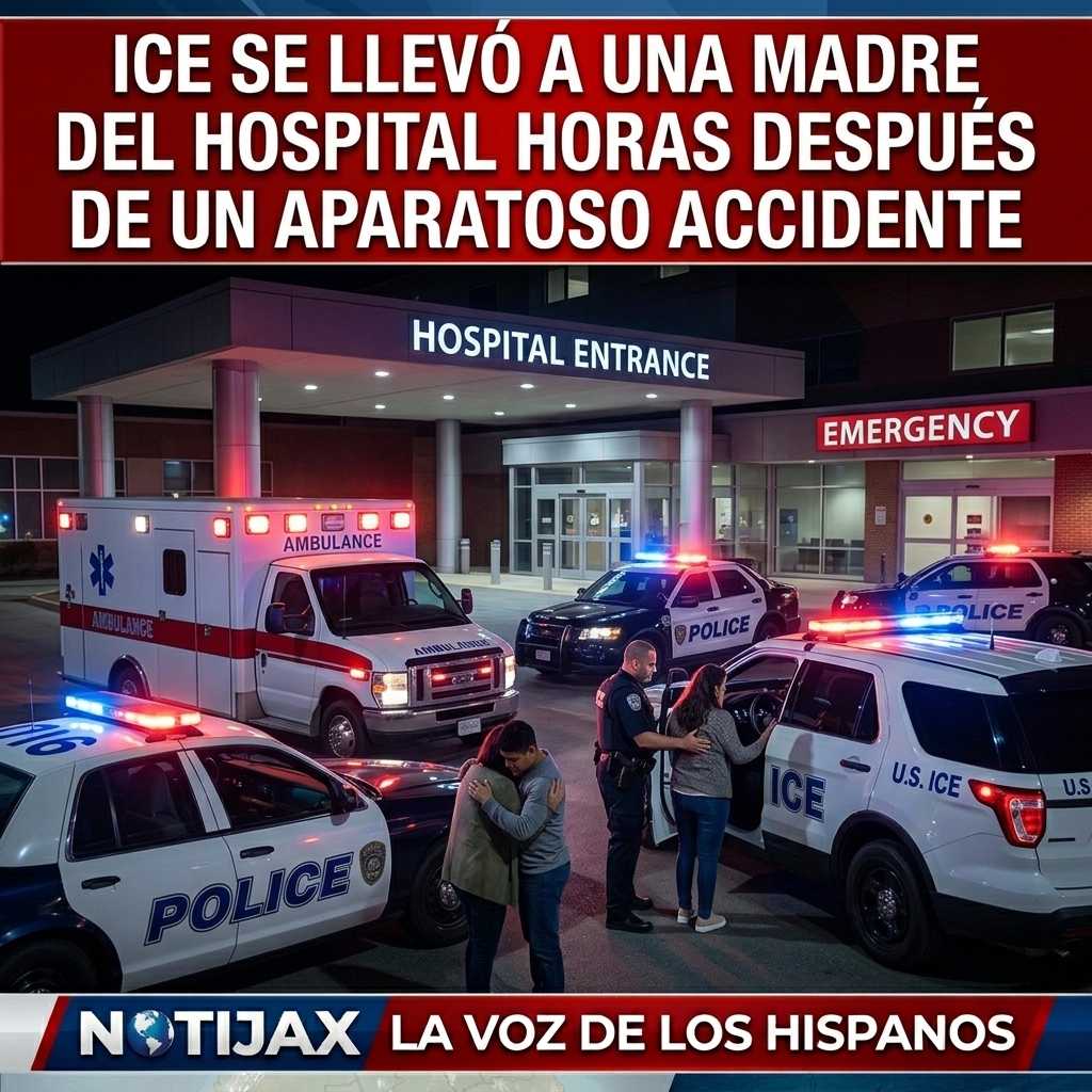 ICE SE LLEVÓ A UNA MADRE DEL HOSPITAL HORAS DESPUÉS DE UN APARATOSO ACCIDENTE