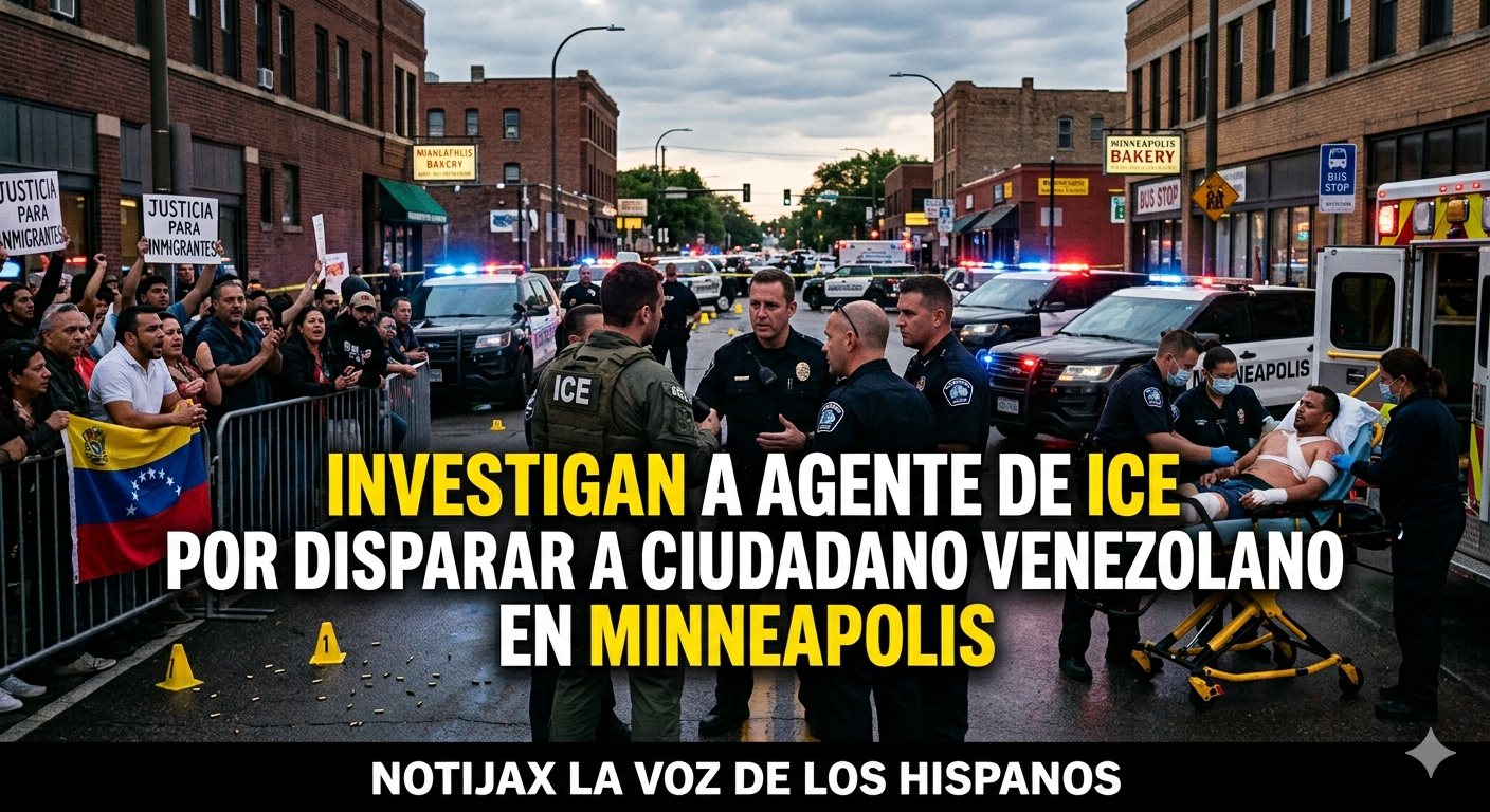 INVESTIGAN A AGENTE DE ICE POR DISPARAR A CIUDADANO VENEZOLANO EN MINNEAPOLIS INVESTIGAN A AGENTE DE ICE POR DISPARAR A CIUDADANO VENEZOLANO EN MINNEAPOLIS