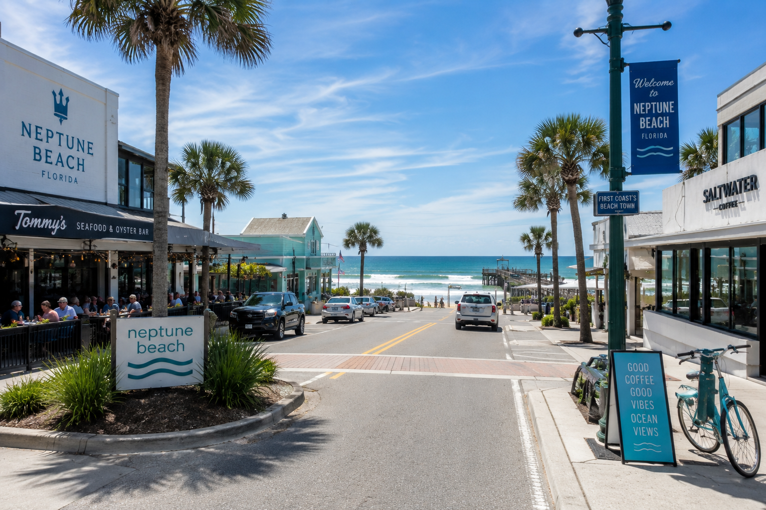 NEPTUNE BEACH CONSIDERA INSTALAR UNA DUCHA Y UN ESTACIONAMIENTO PARA BICICLETAS EN ACCESO A LA PLAYA