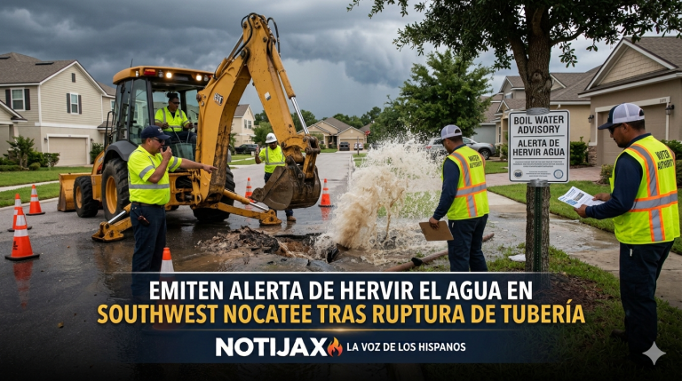 EMITEN ALERTA DE HERVIR EL AGUA EN SOUTHWEST NOCATEE TRAS RUPTURA DE TUBERÍA