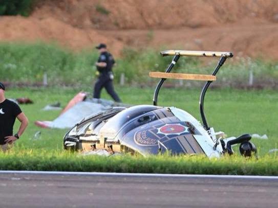 PILOTO MUERE TRAS VIOLENTO CHOQUE ENTRE AVIONETA Y HELICÓPTERO DE LA POLICÍA